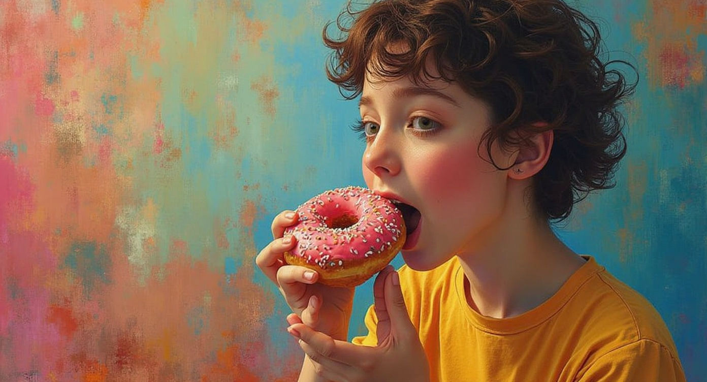 Impressionistic Donut Still Life