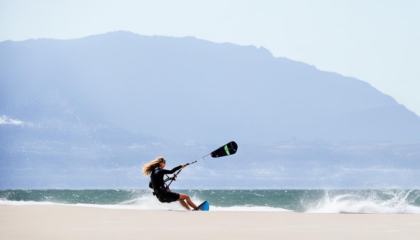 Kitesurfing Angel in Splash Art Style