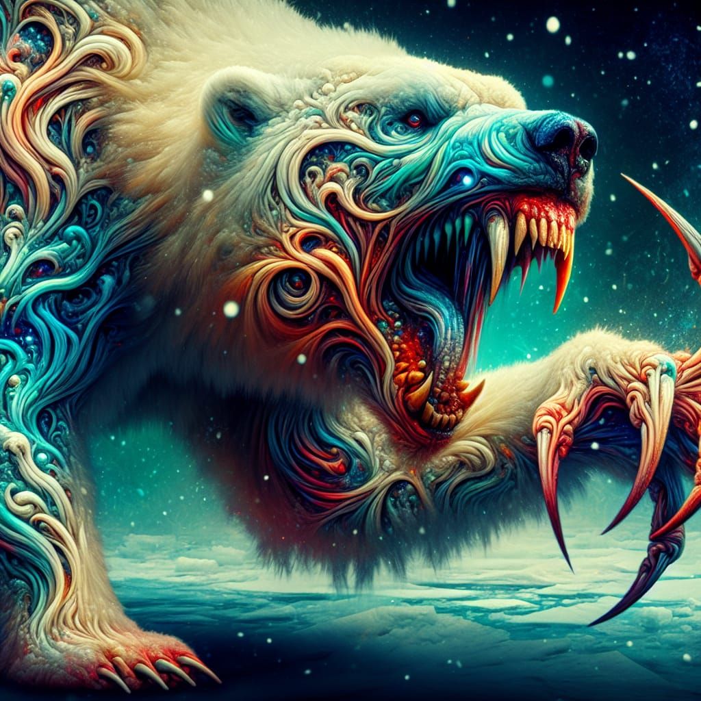 delirious polar bear