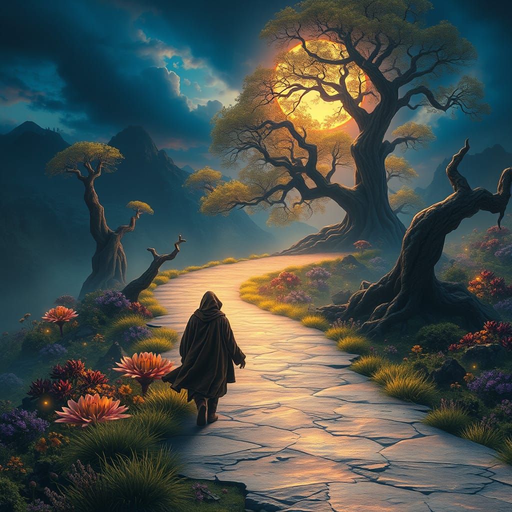 Mysterious Traveler Embarks on a Dreamlike Journey Through E...