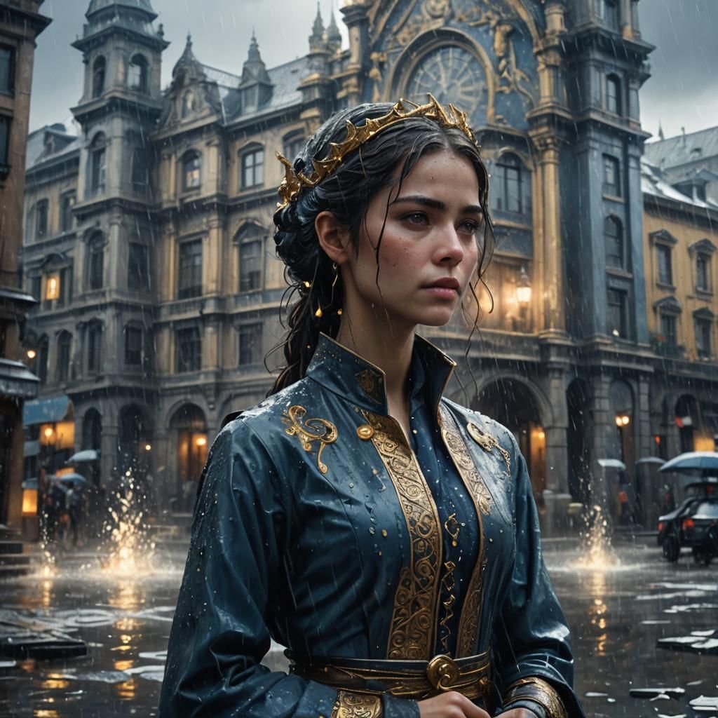 Rainy Day Dreamscape: A Fantastical Concept Art