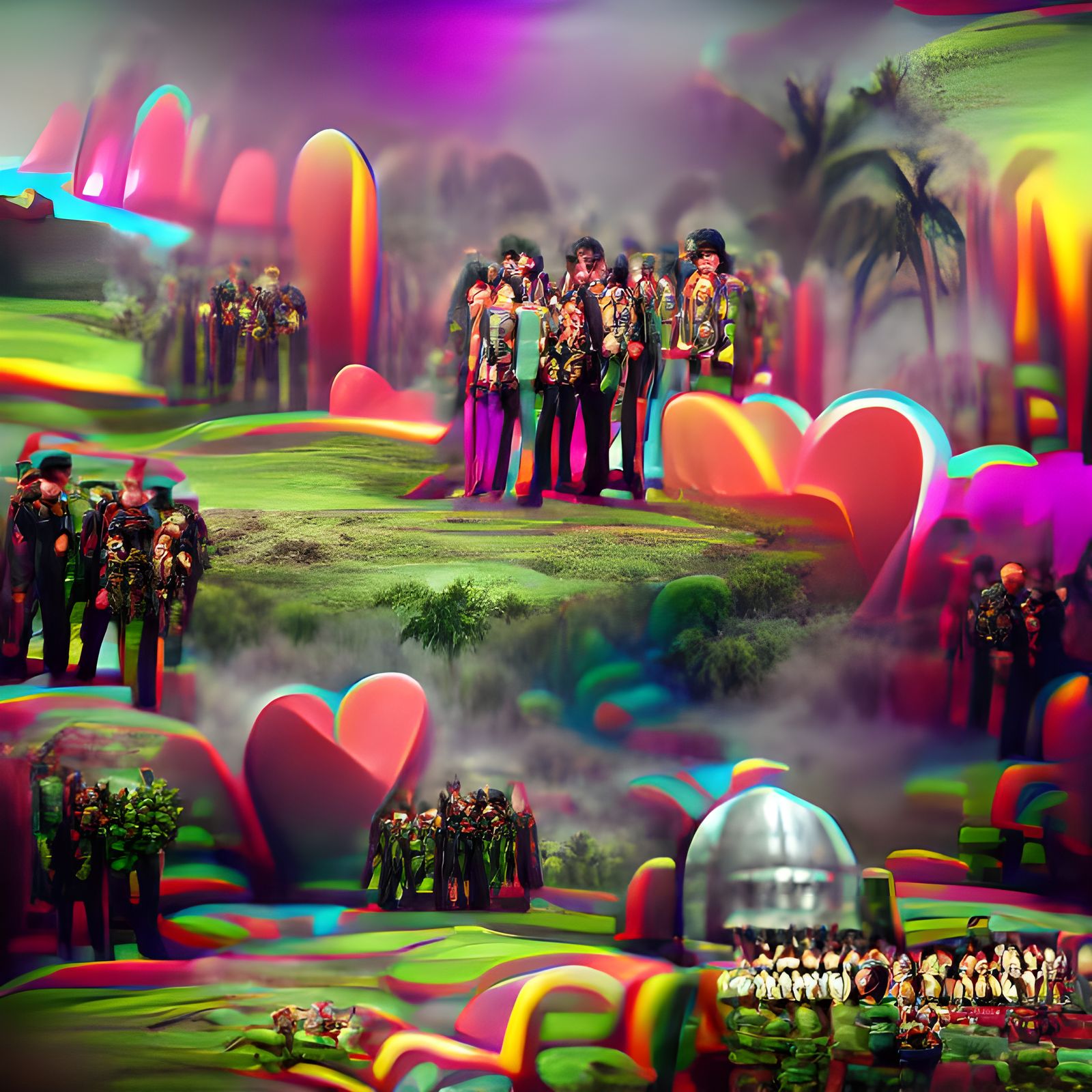 Psychedelic Sgt. Pepper's Album Cover Art