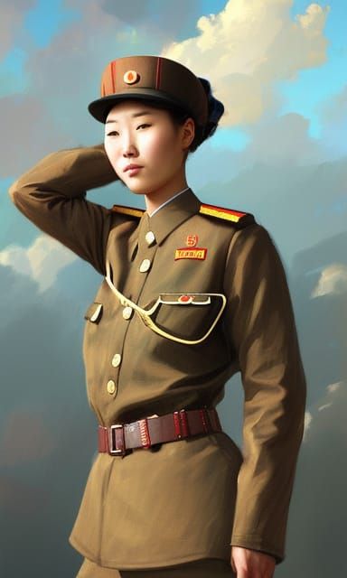 Detailed Portrait of a North Korean Soldier in Unreal Engine