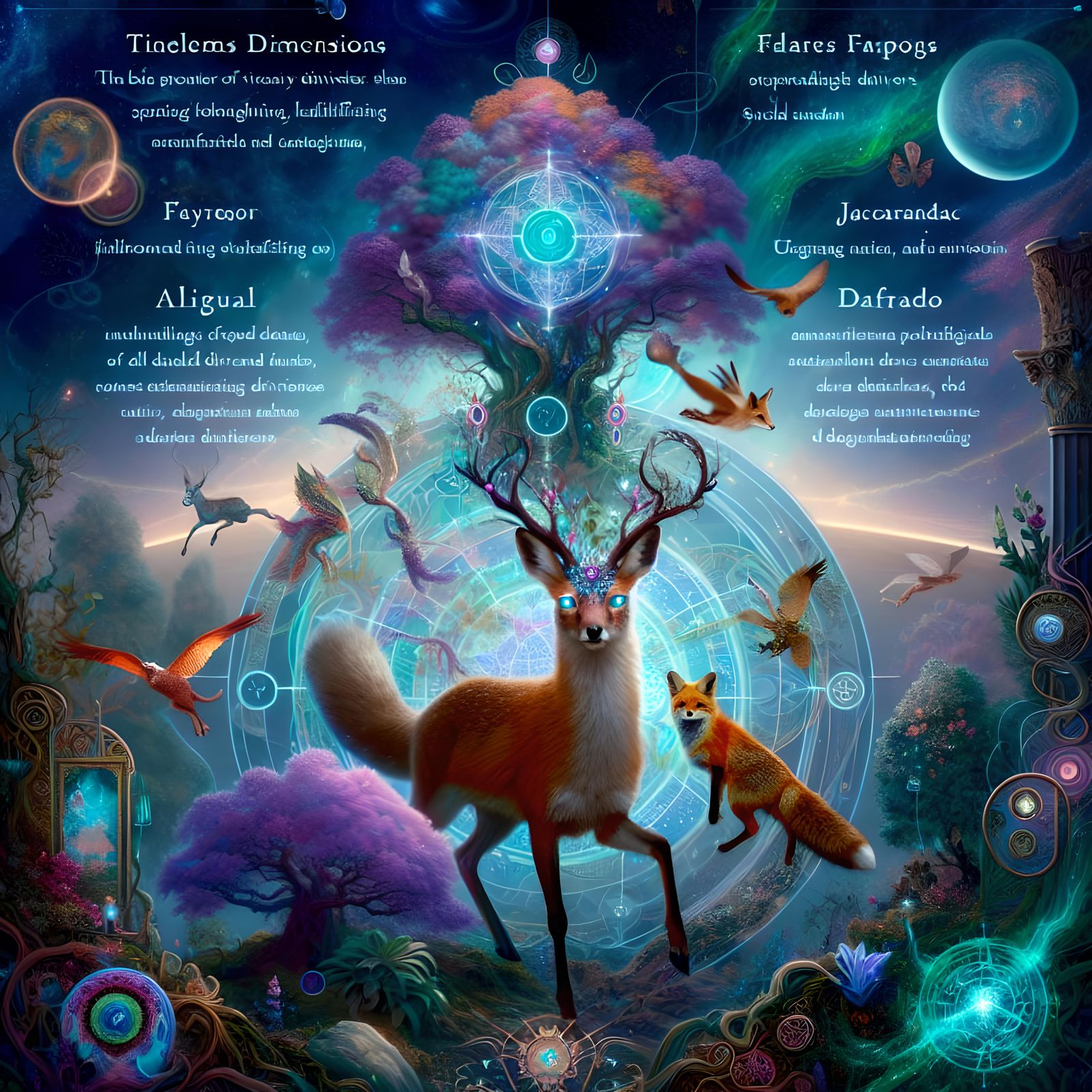 Viscountess Fae Faun in Dreamy Alien Environment