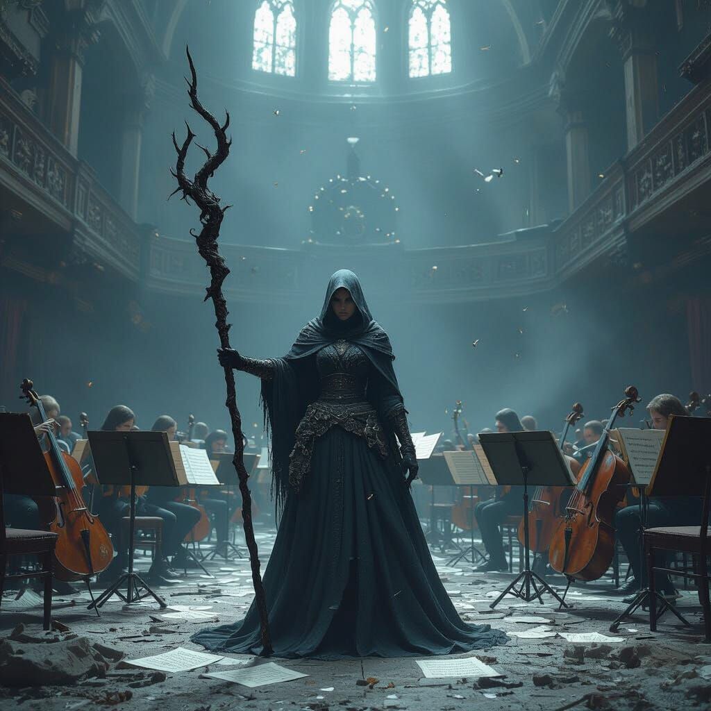 Dark Souls Orchestra Teacher in Gothic Style