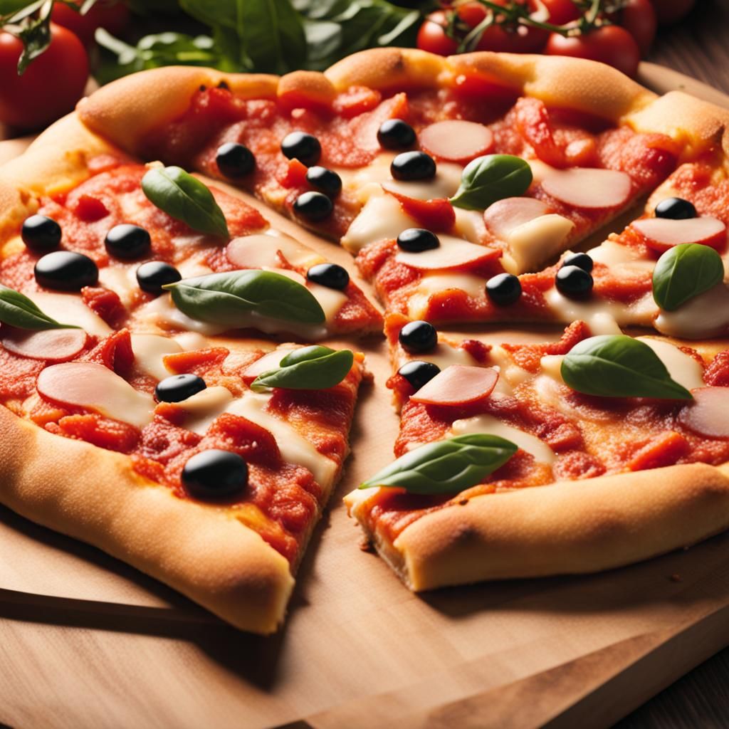 Delicious Pizza Generated by AI