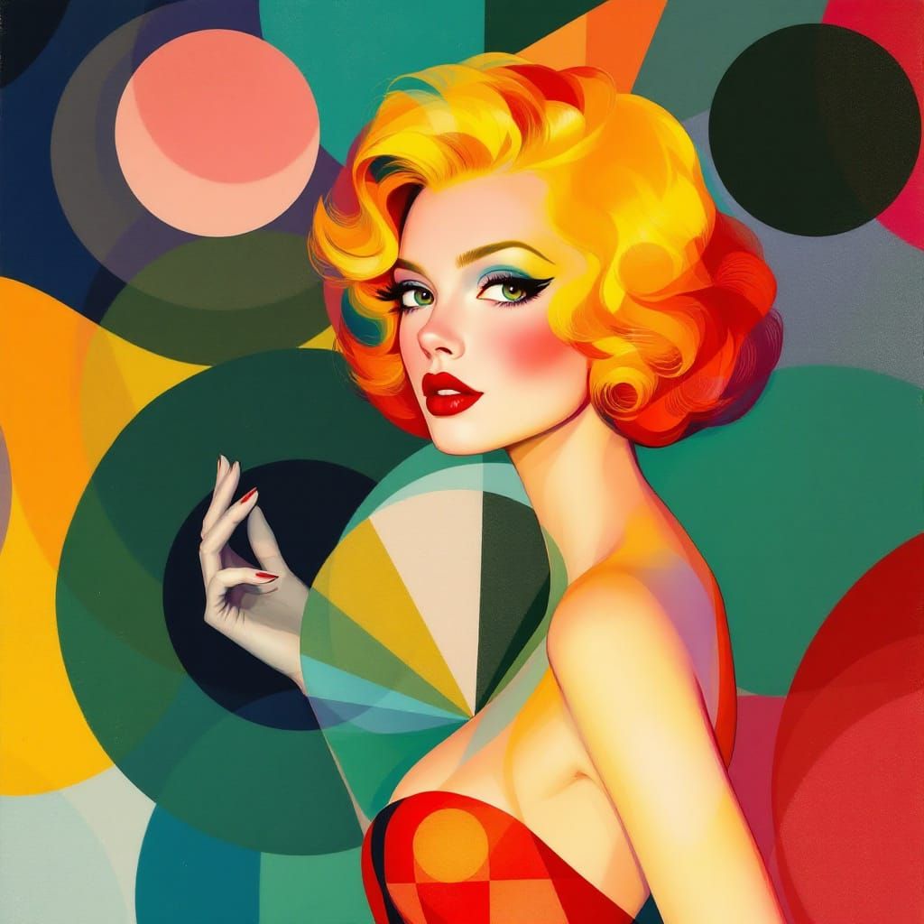 Syncopated Color Rhythms in Jazz Age Portrait