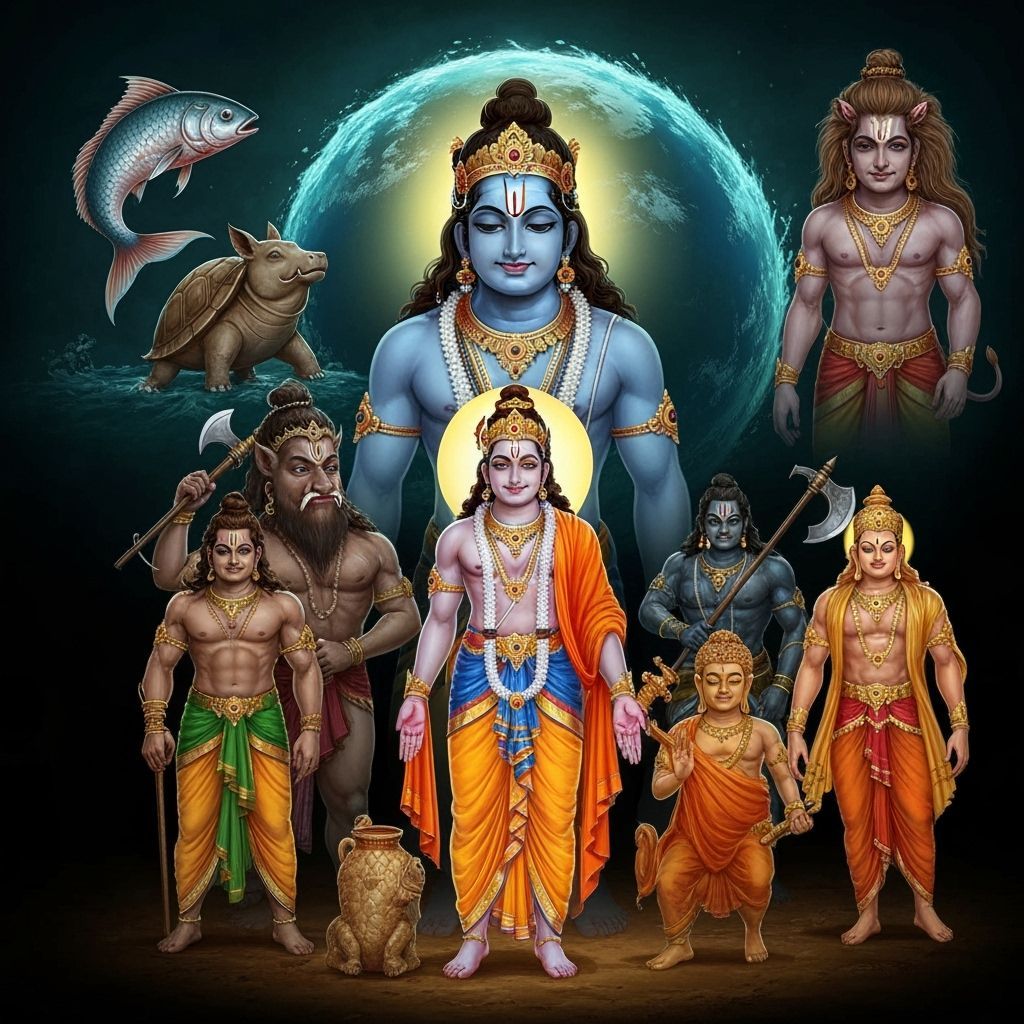 Dashavatara: The Ten Avatars of Vishnu
