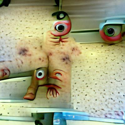 Bloody Horror Eyes Stare into the Abyss