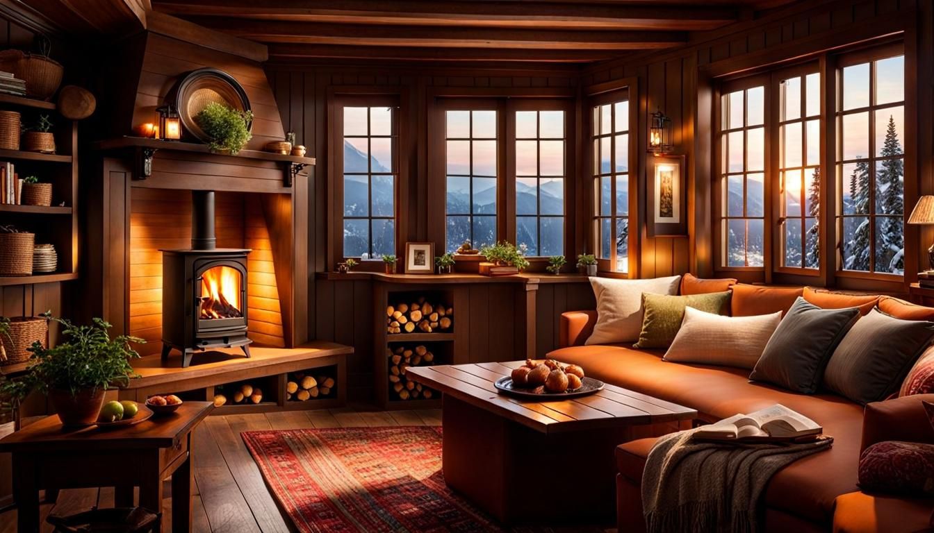 Warm Home Welcome: A Hyperdetailed, Intricate Scene