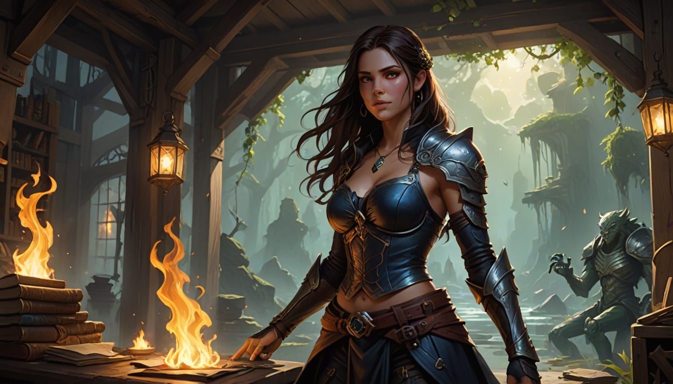 Bare Chested Woman in Garage After Team Disbands