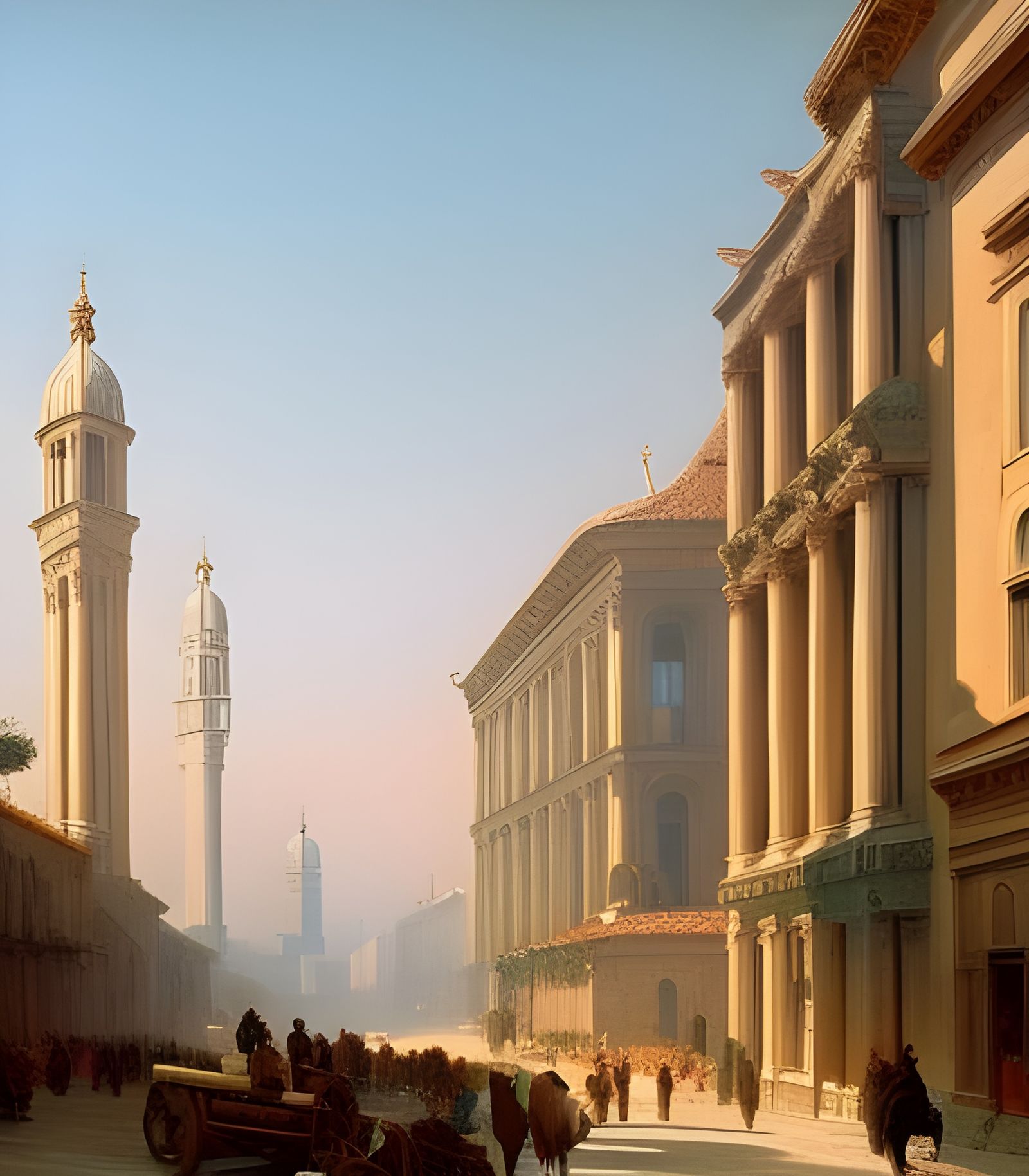 Roma Italia pastel