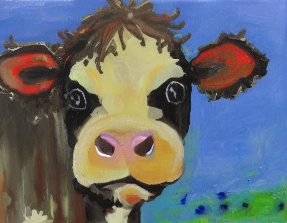Moo Cow Masterpiece Portrait