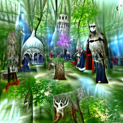 Enigmatic Forest: An AI-Generated Impression