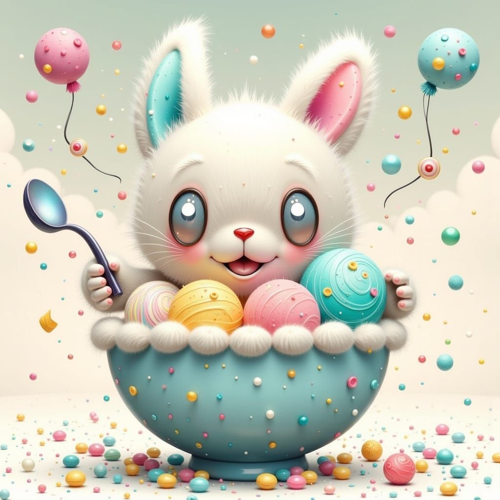 Whimsical Creamy Fae Delights in Sparkling Fantasy