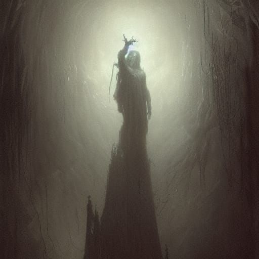 Gothic Horror Illustration in Doré Style