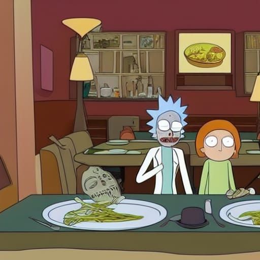 Rick and Morty's Rigatoni Horror: Comic Book Art