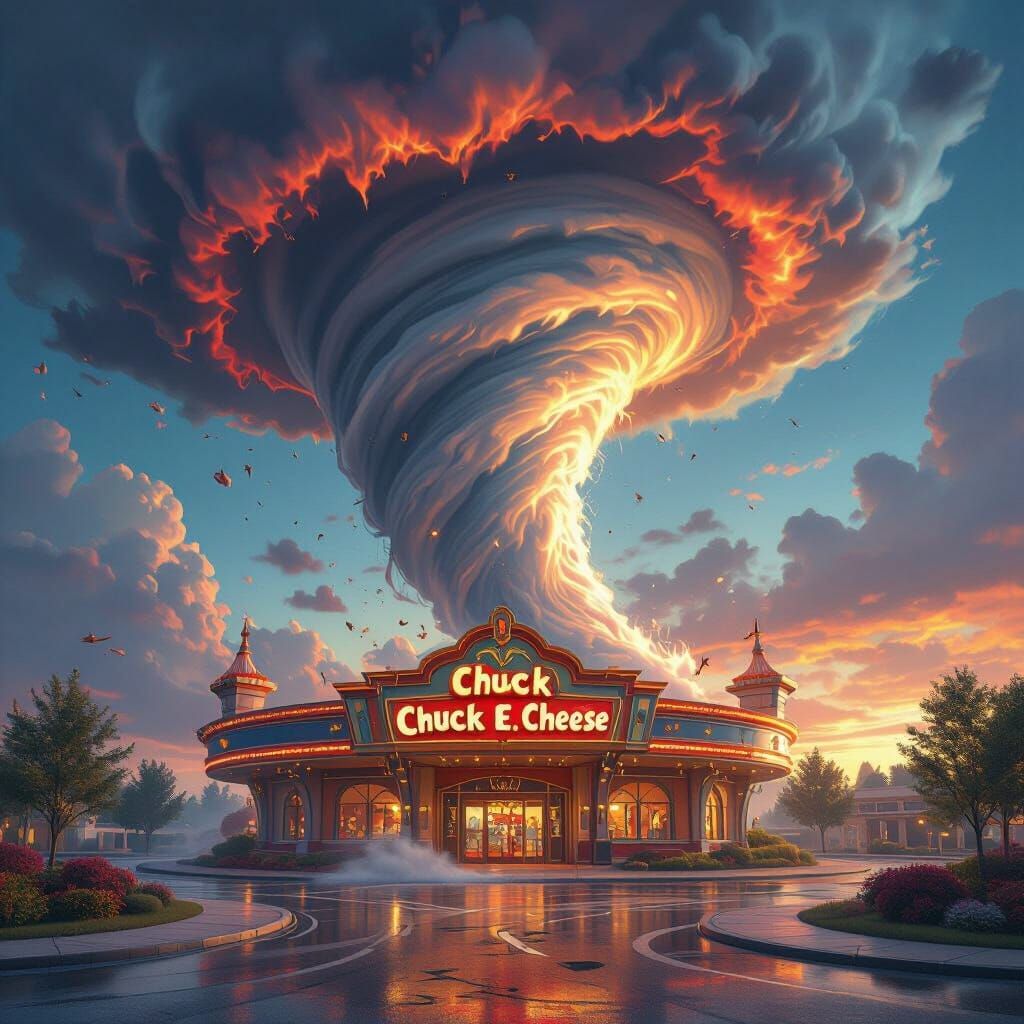Massive Tornado Devastates Fantastical Chuck E. Cheese