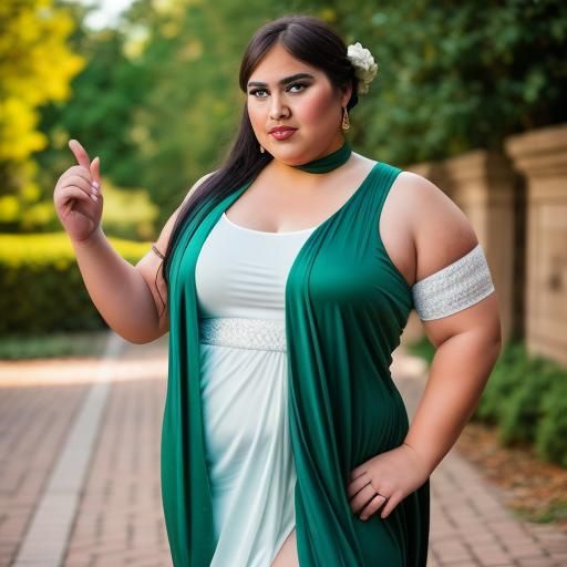 Goddess of Passion in Revealing Toga