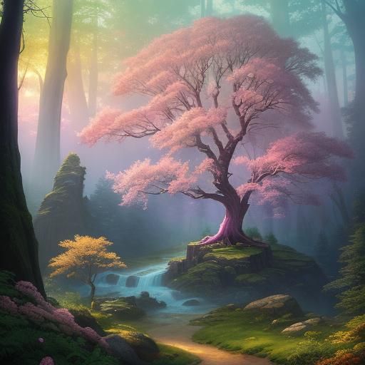 Vector art style painting with white, purple & pink, lime-Yellow-green colours, realistic with a soft brushwork texture....