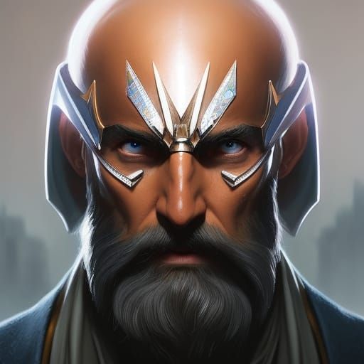 Detailed Wizard Portrait in Digital Art Style