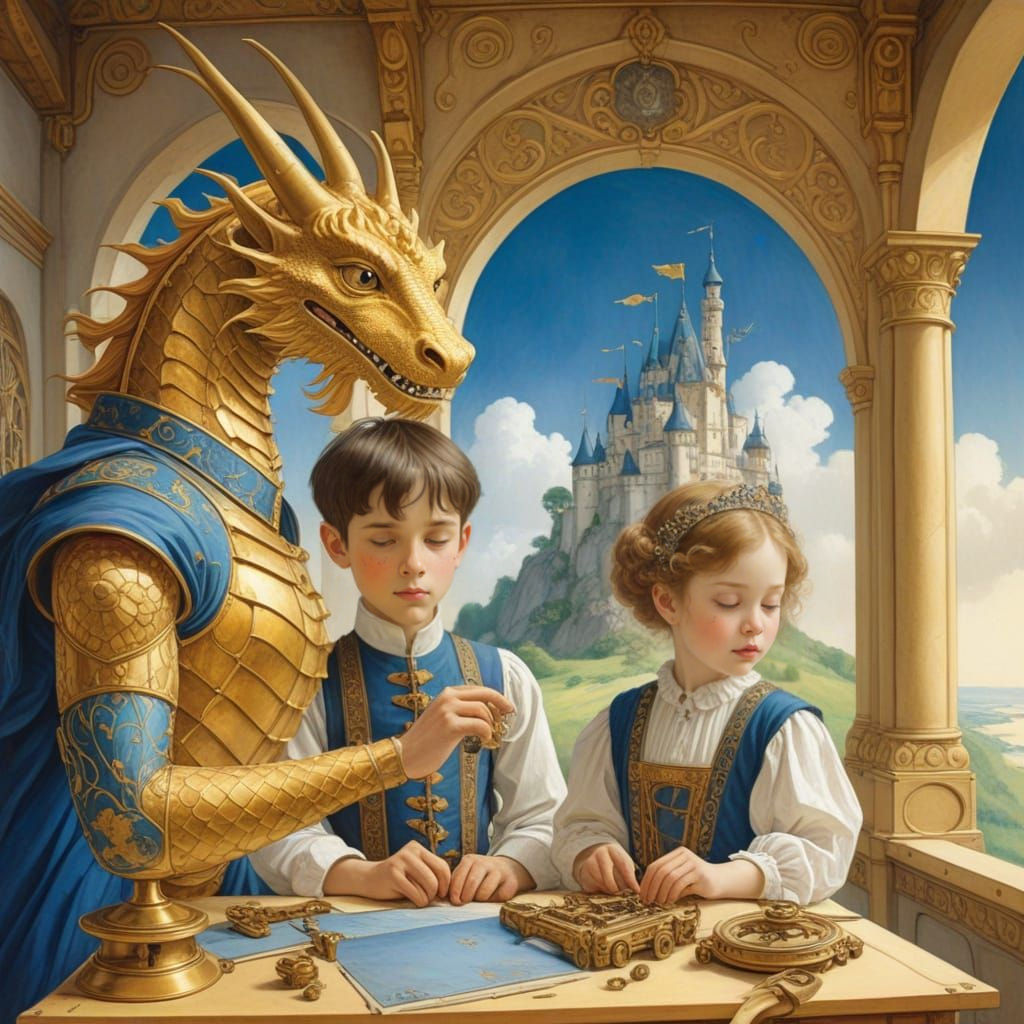 Medieval Prince and Princess Create Whimsical Dragon Catchin...