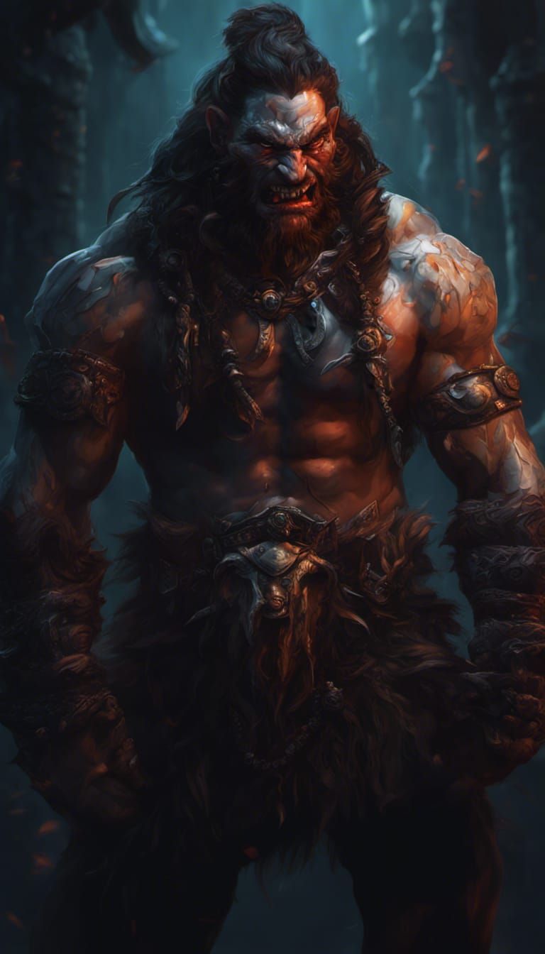 Hyper Detailed Barbarian Concept Art