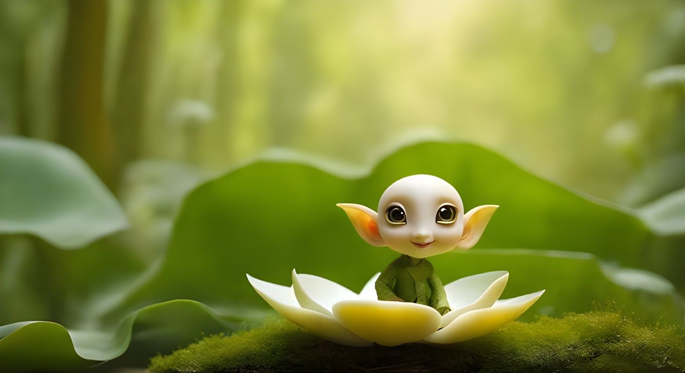 Goldgrenlee, the baby Elf-monk