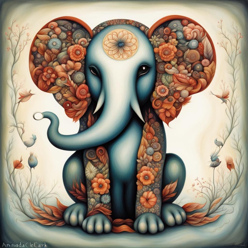 Vibrant Mandala in Contemporary Illustration Style