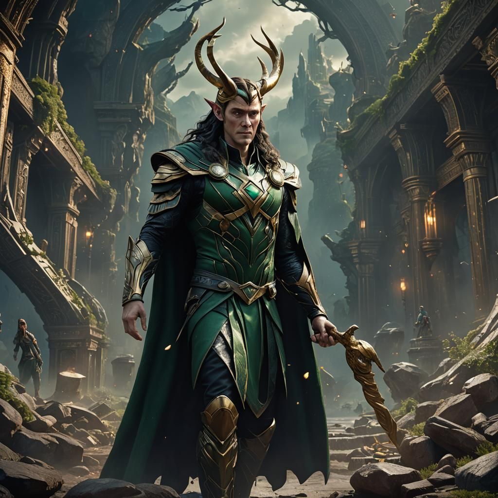 Loki's Pregnancy: Detailed Fantasy Concept Art