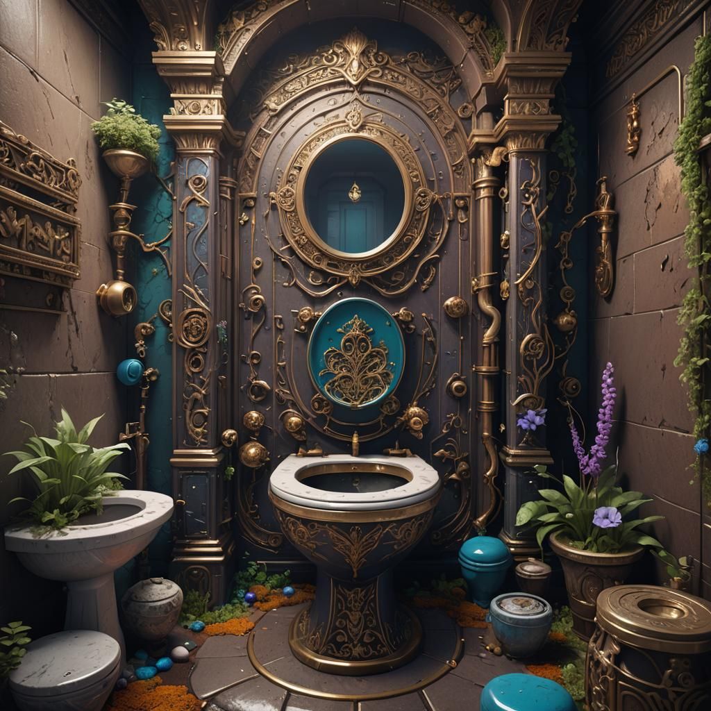 Skibidi Toilet: Detailed Matte Painting in Unreal Engine