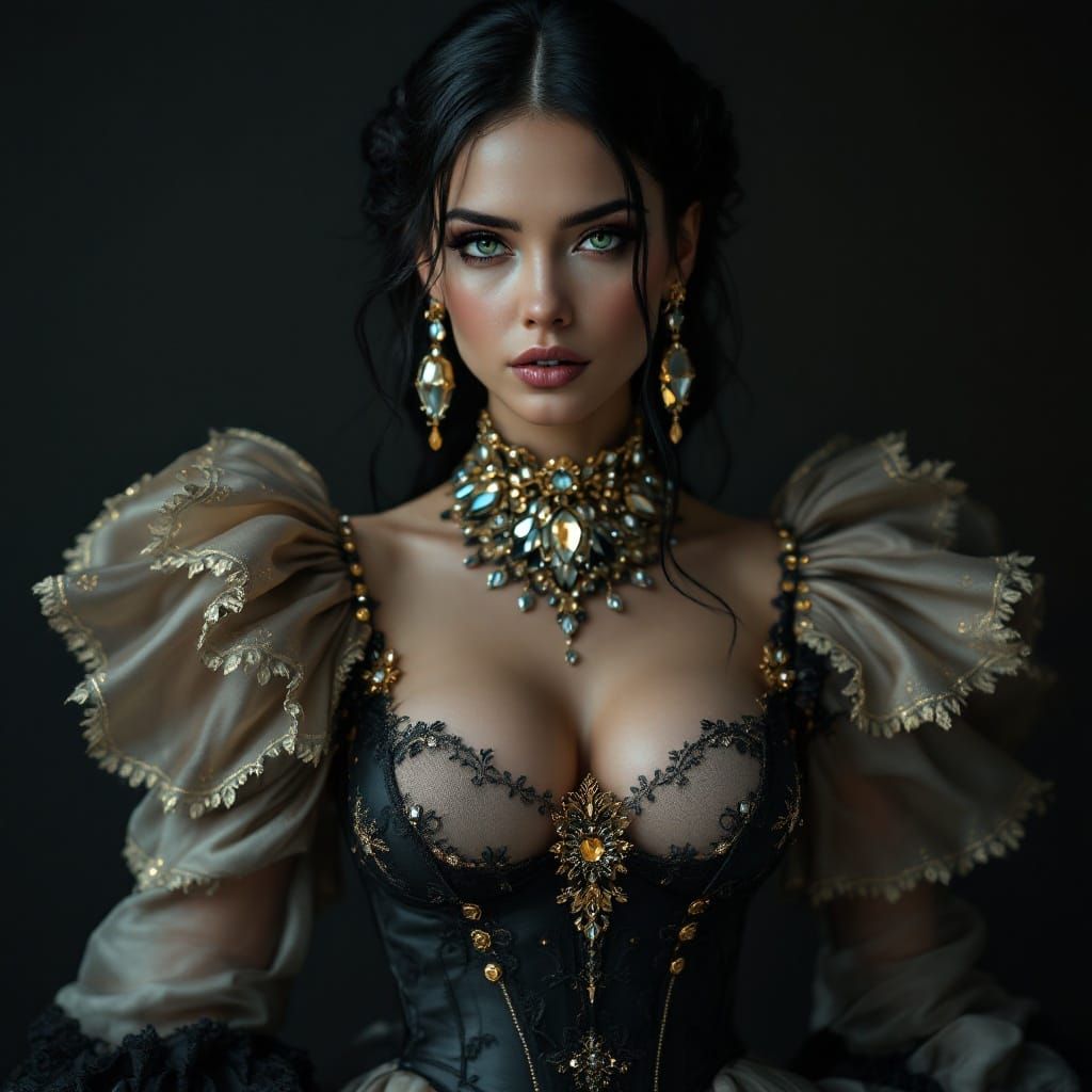 Futuristic Queen in Dolce and Gabbana Outfit