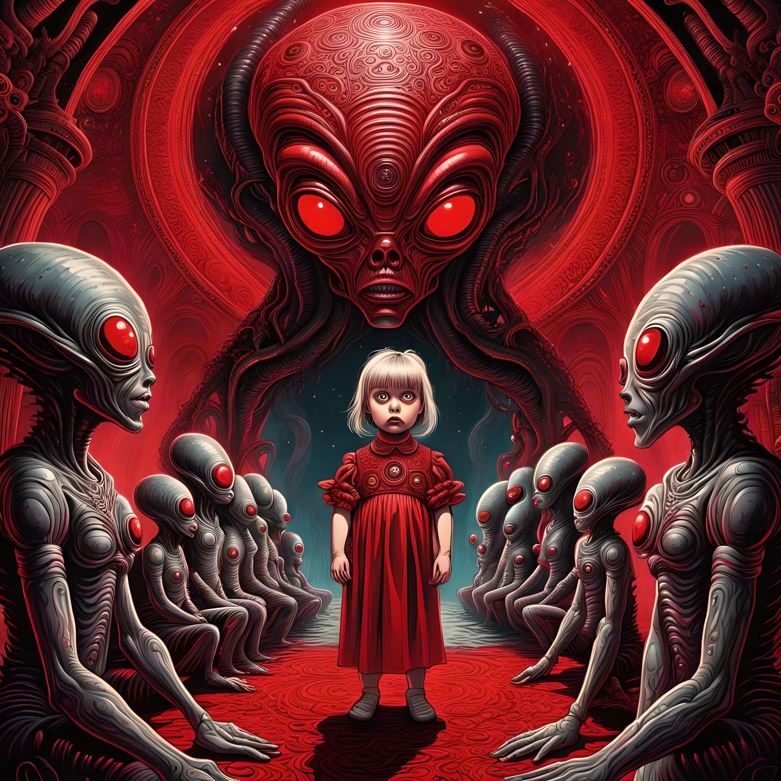 Alien Ceremony with Baby Girl in Caza Style