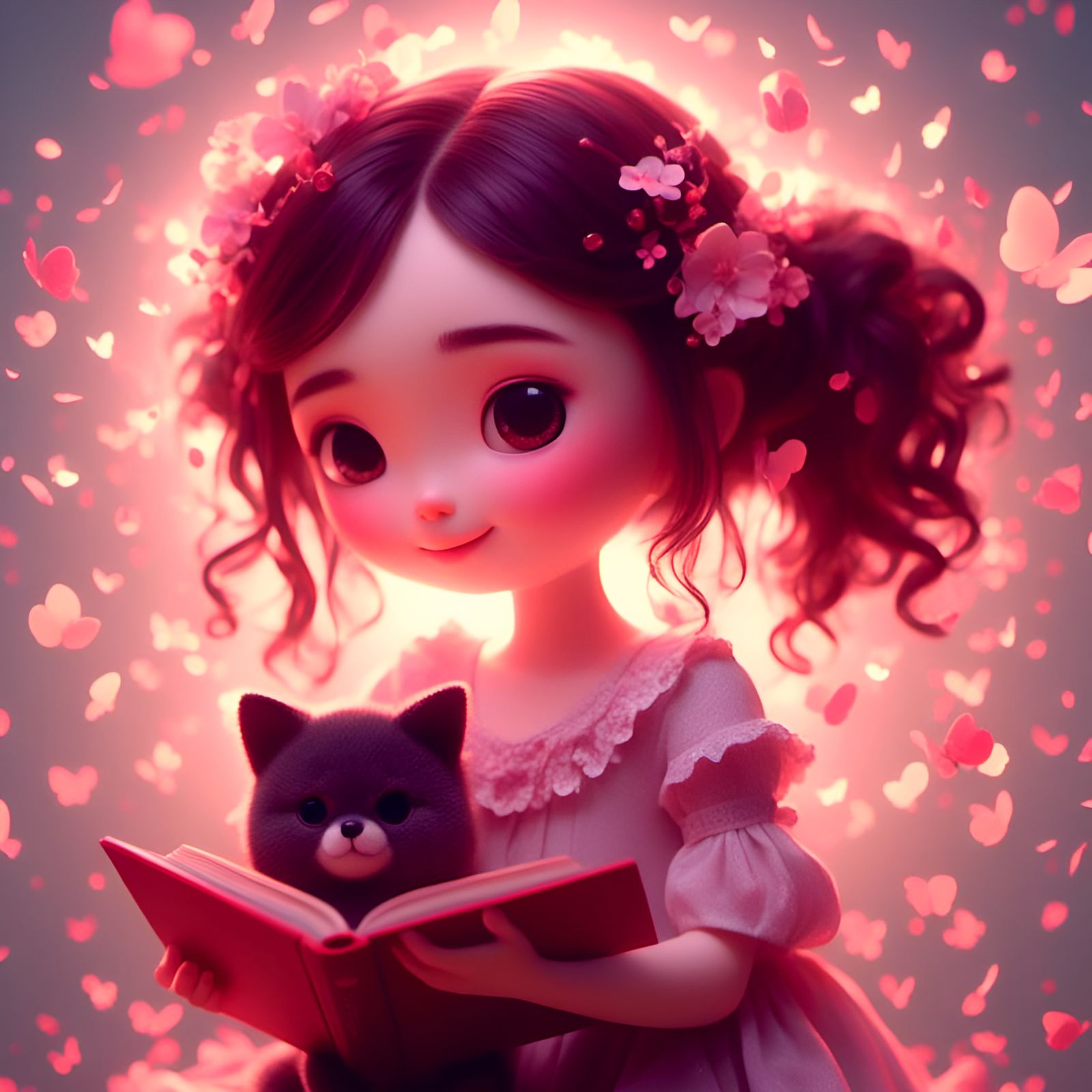 Endearing Portrait of a Cute Figure