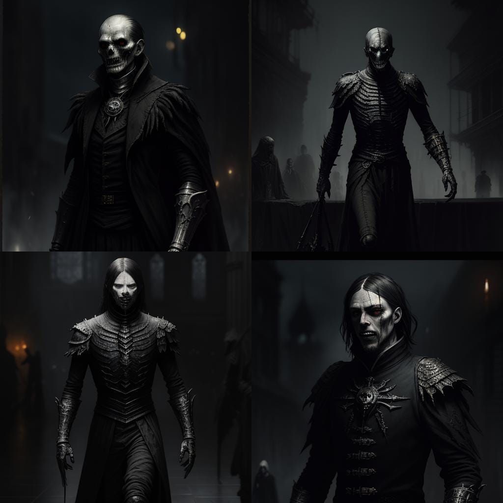 Sinister Crow in Gothic Style