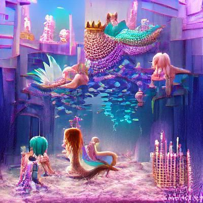 Enchanting Mermaid Kingdom Under the Sea