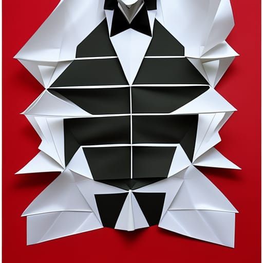 Origami Paper Folds Papercraft in 8K Resolution