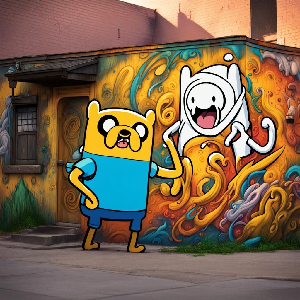 Finn and Jake from Adventure Time