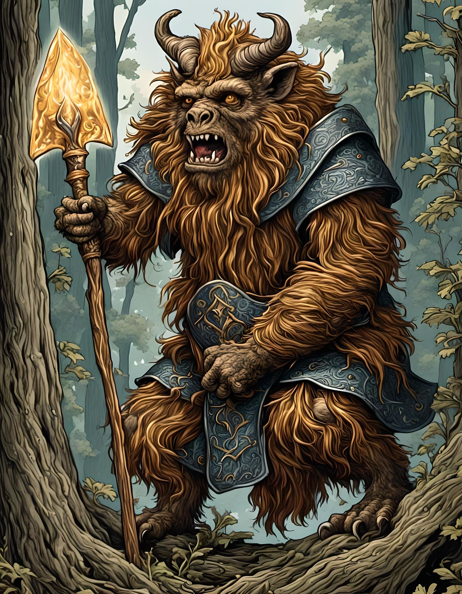 Bugbear Spellblade Portrait: Deadly Grace and Arcane Power