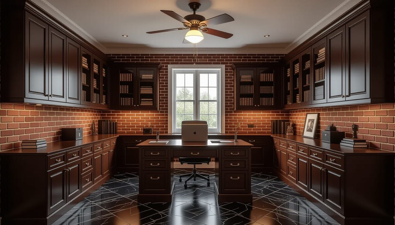 Vibrant Victorian Working Room with Cinematic Lighting