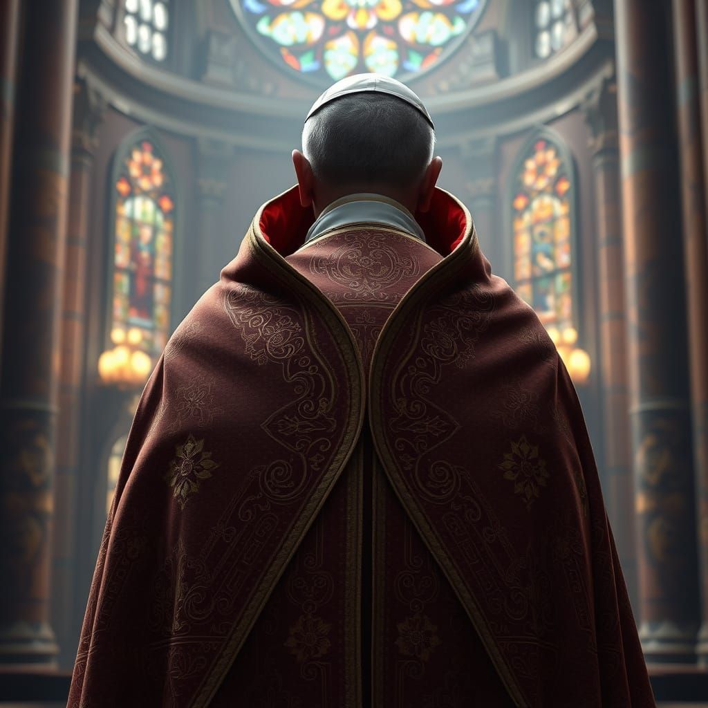 Golden Pope in Mystical Sanctuary