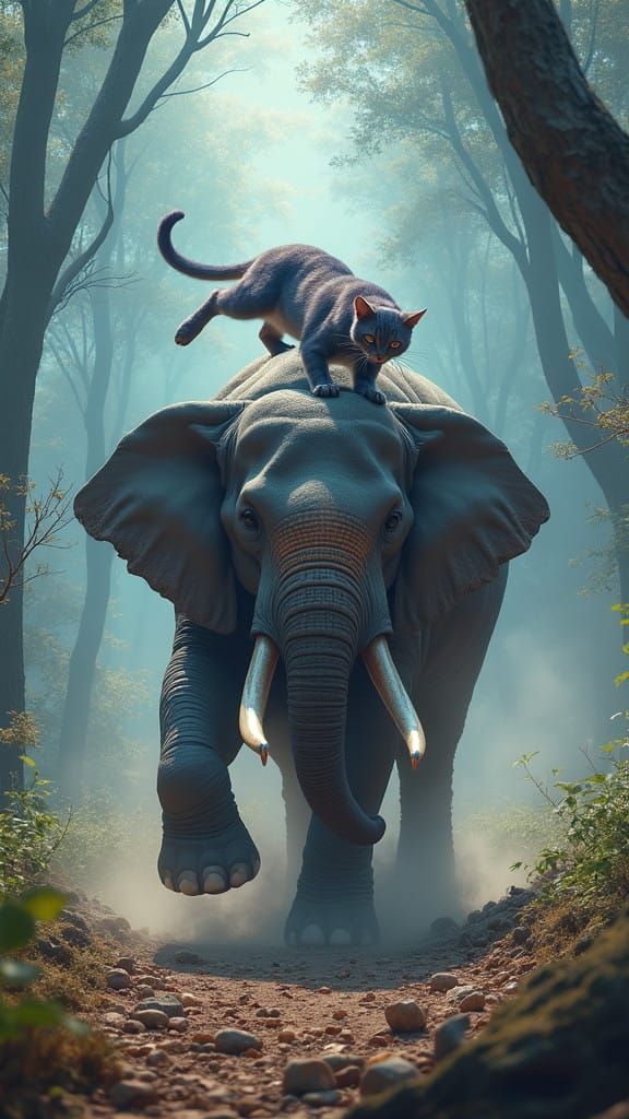 Epic Fantasy Battle Between Indra and King Naradwaja Unfolds