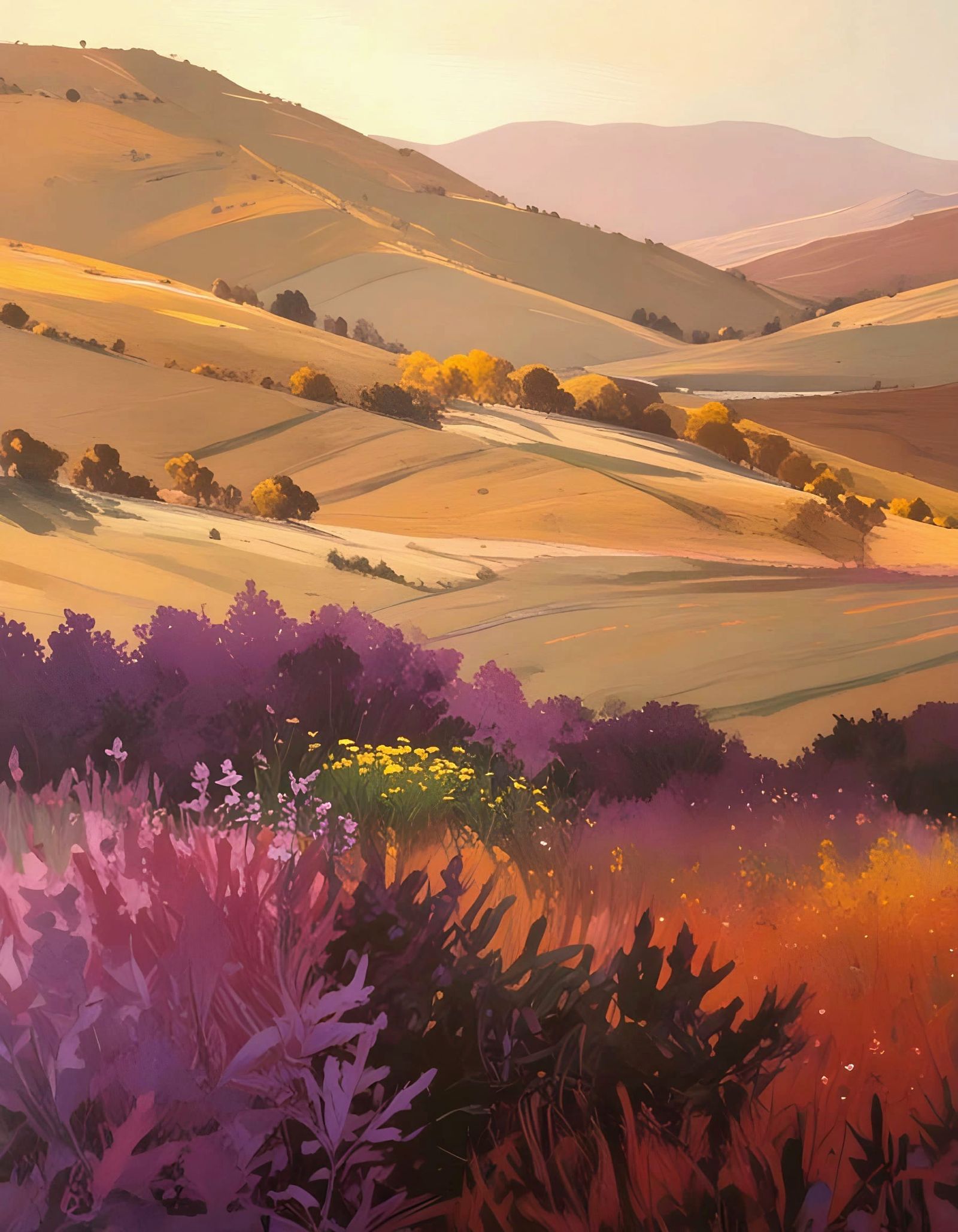 Vibrant Classical Scene in Modern Brushstrokes