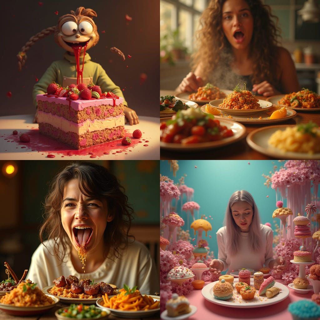 Dreamy Food Provokes Portrait's Drool