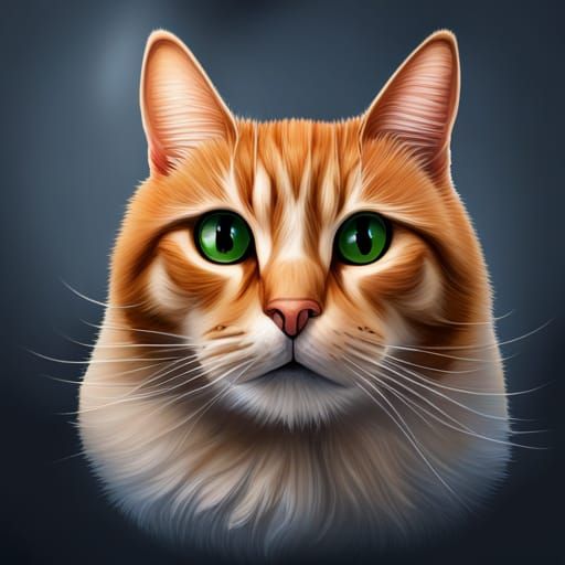 Orange Tabby Cat Mayor in D&D Style