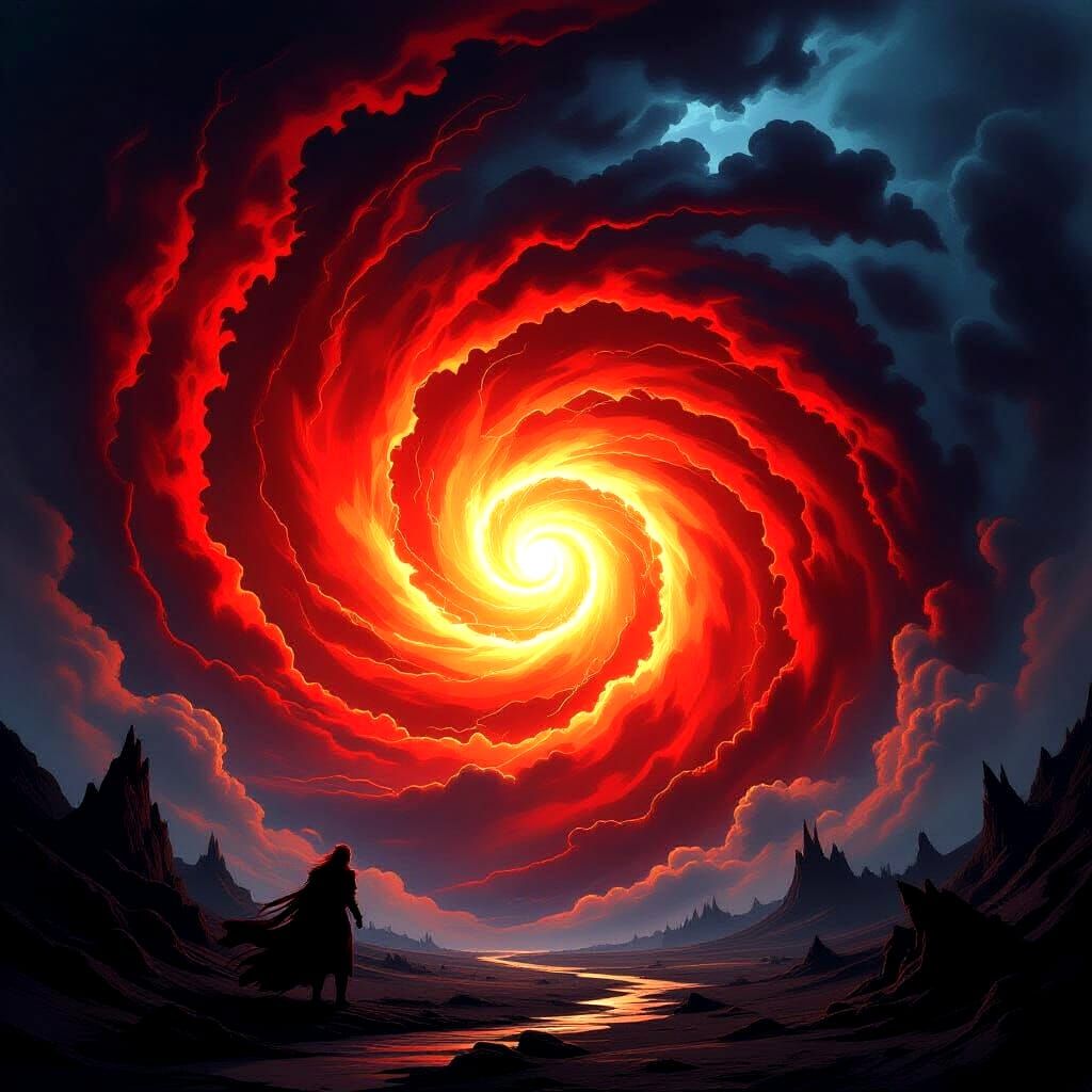 Crimson Tempest AI Art