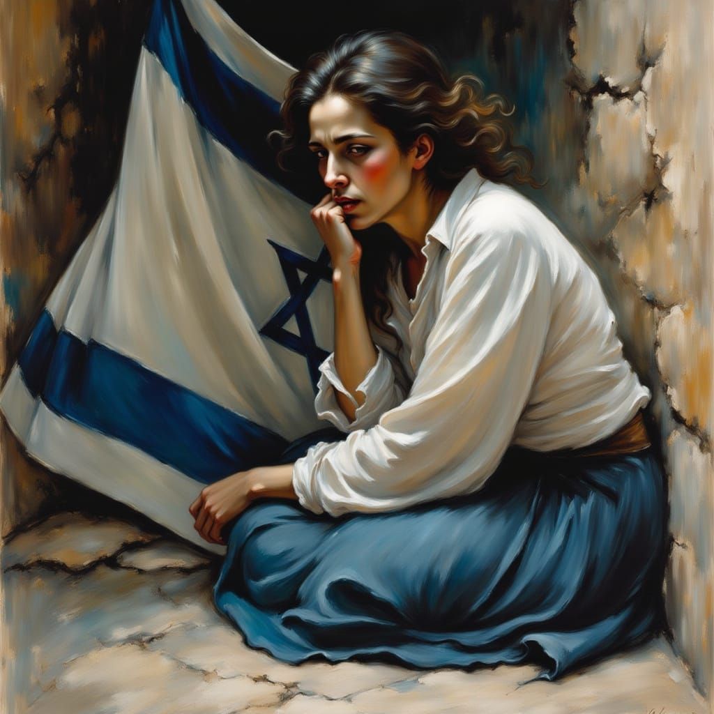 Heartbroken Israeli Mother Kneels in Despair