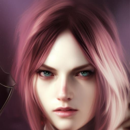 Claire Farron Portrait in Gothic Aetherpunk Style