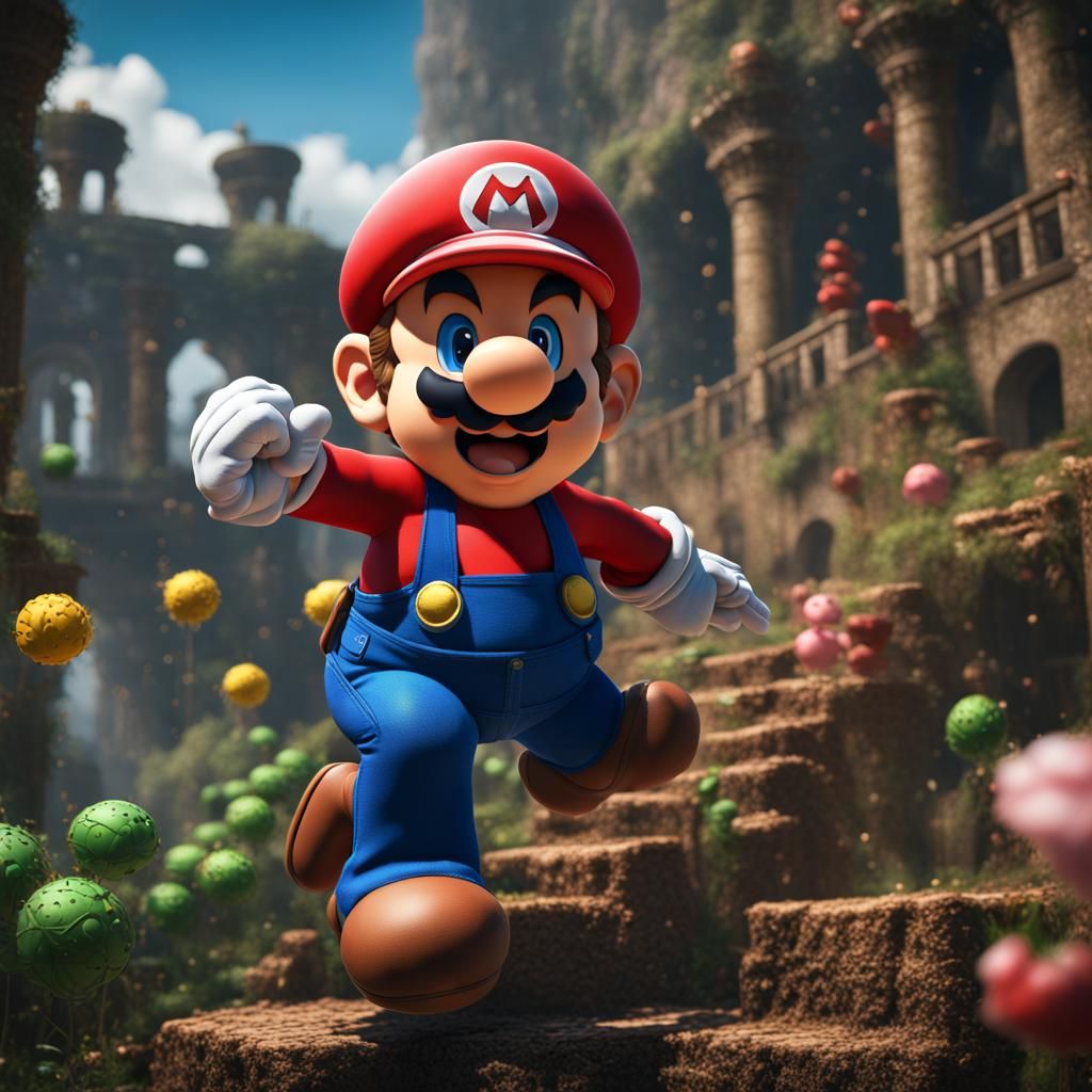 Fantastical Super Mario Concept Art in Deep Color