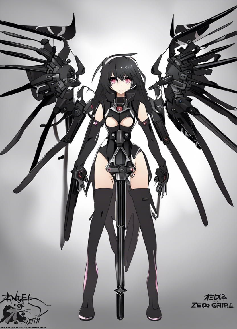 Anime Angel of Death Mecha Girl